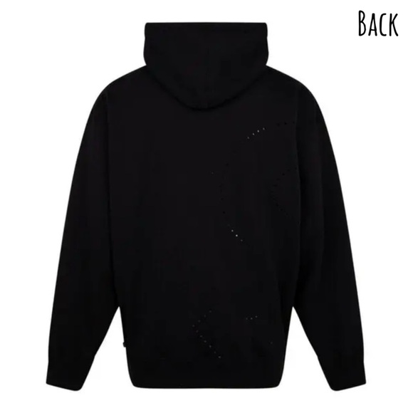 Supreme “Laser Cut S” Logo Hoodie, Black - XL, 100% AUTHENTIC, RETIRED, NEW NIP - Picture 4 of 16